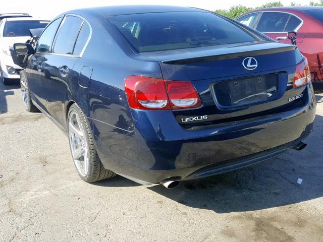 JTHBH96SX65026047 - 2006 LEXUS GS 300 BLUE photo 3