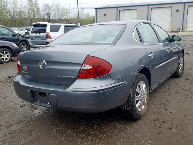 2G4WC532051346357 - 2005 BUICK LACROSSE C GRAY photo 4