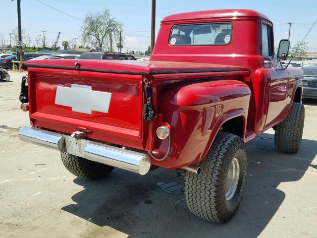 3A59S136101 - 1959 CHEVROLET APACHE RED photo 4