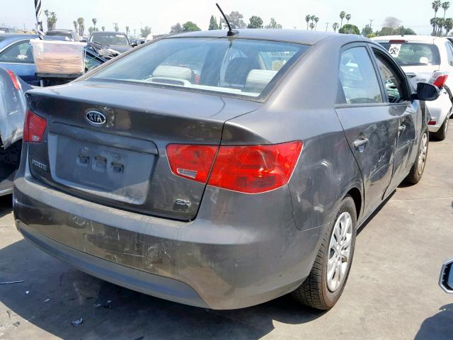 KNAFU4A29B5319874 - 2011 KIA FORTE EX CHARCOAL photo 4