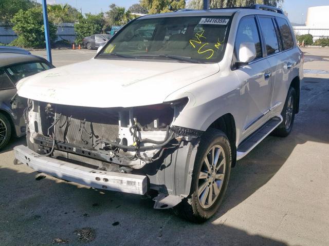 JTJHY7AX5B4082669 - 2011 LEXUS LX 570 WHITE photo 2