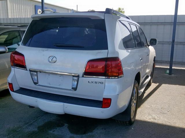 JTJHY7AX5B4082669 - 2011 LEXUS LX 570 WHITE photo 4