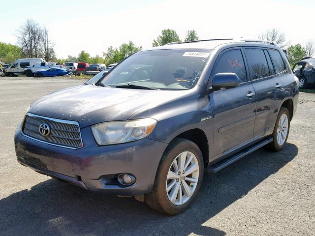 JTEEW44A982002274 - 2008 TOYOTA HIGHLANDER GRAY photo 2