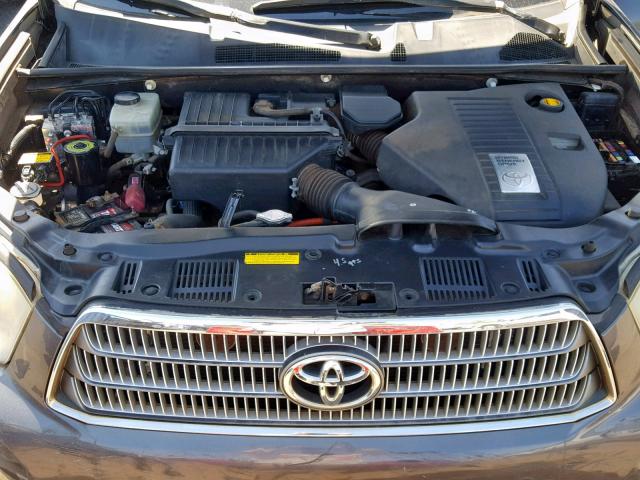 JTEEW44A982002274 - 2008 TOYOTA HIGHLANDER GRAY photo 7