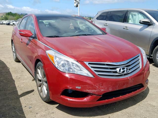 KMHFH4JG5CA157085 - 2012 HYUNDAI AZERA GLS RED photo 1