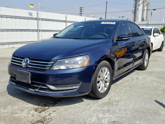 1VWAP7A3XCC023724 - 2012 VOLKSWAGEN PASSAT S BLUE photo 2