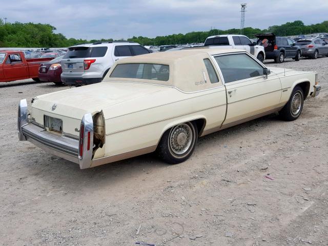 1G6AB479XB9197092 - 1981 CADILLAC FLEETWOOD YELLOW photo 4