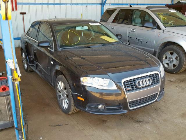 WAUAF78E48A152247 - 2008 AUDI A4 2.0T BLACK photo 1