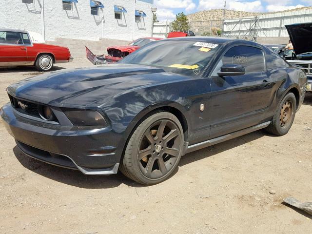 1ZVBP8CH7A5145297 - 2010 FORD MUSTANG GT BLACK photo 2