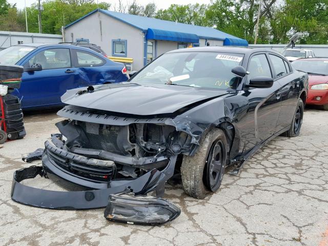 2C3CDXAGXGH352096 - 2016 DODGE CHARGER PO BLACK photo 2