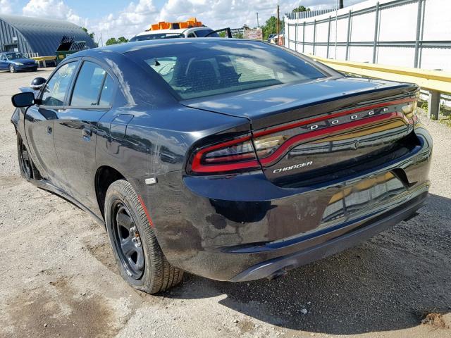 2C3CDXAGXGH352096 - 2016 DODGE CHARGER PO BLACK photo 3