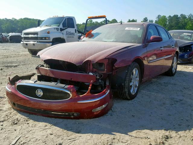 2G4WE537451172721 - 2005 BUICK LACROSSE C RED photo 2