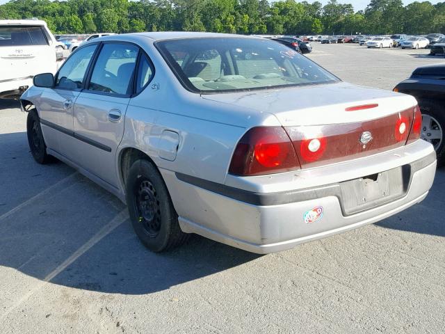 2G1WF52E139257072 - 2003 CHEVROLET IMPALA SILVER photo 3