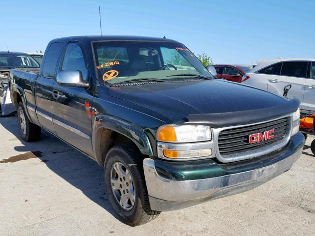 2GTEK19T911228121 - 2001 GMC NEW SIERRA GREEN photo 1