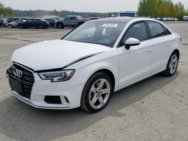 WAUAUGFF6H1038929 - 2017 AUDI A3 PREMIUM WHITE photo 2