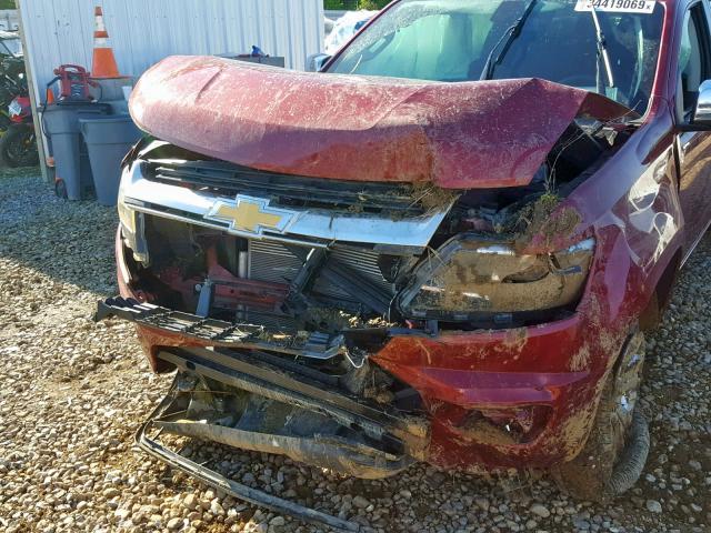 1GCGTCEN1J1132028 - 2018 CHEVROLET COLORADO L RED photo 9