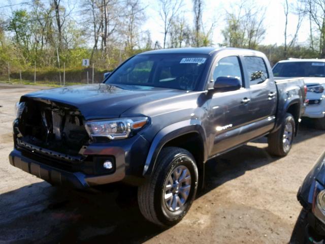 3TMCZ5AN2HM106713 - 2017 TOYOTA TACOMA DOU ნაცრისფერი ფოტო 2