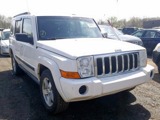 1J8HG48K67C611907 - 2007 JEEP COMMANDER WHITE photo 1