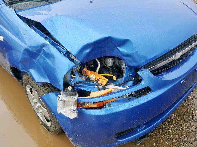 KL1TD66647B714719 - 2007 CHEVROLET AVEO BASE Mavi foto 9