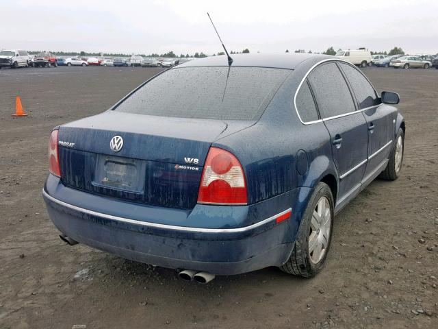 WVWUK63B62P346334 - 2002 VOLKSWAGEN PASSAT W8 BLUE photo 4