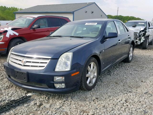 1G6DW677750236483 - 2005 CADILLAC STS BLUE photo 2