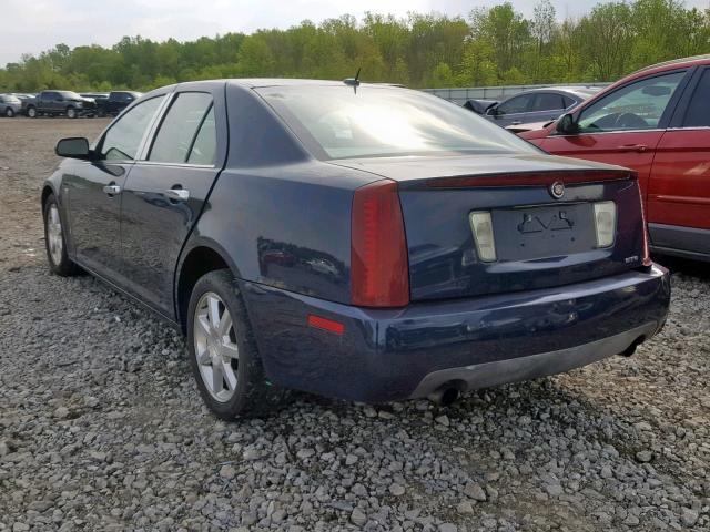 1G6DW677750236483 - 2005 CADILLAC STS BLUE photo 3