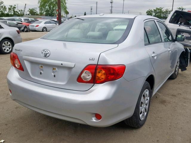 JTDBU4EE4A9114783 - 2010 TOYOTA COROLLA BA SILVER photo 4