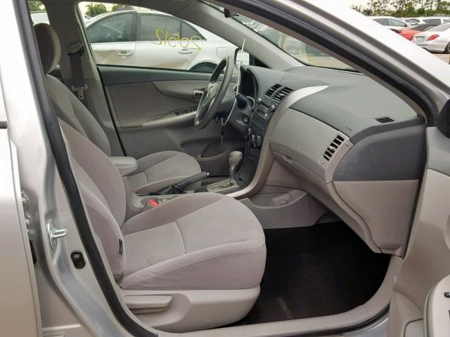 JTDBU4EE4A9114783 - 2010 TOYOTA COROLLA BA SILVER photo 5