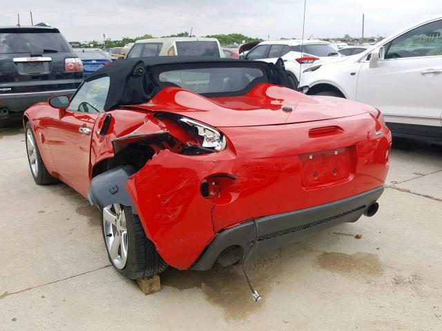 1G2MG35X57Y118386 - 2007 PONTIAC SOLSTICE G RED photo 3