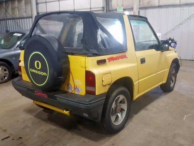 2CNBE18U0N6914654 - 1992 GEO TRACKER YELLOW photo 4