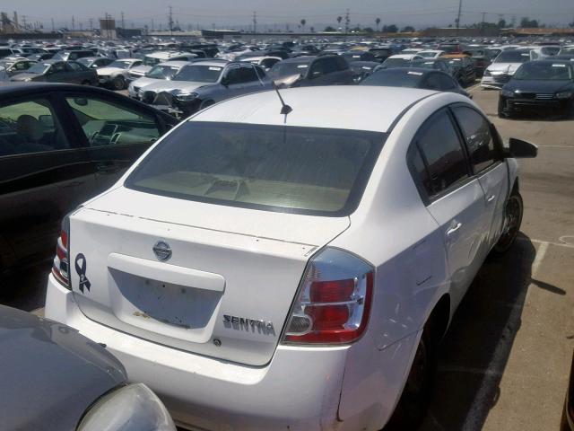 3N1AB61E98L731328 - 2008 NISSAN SENTRA 2.0 WHITE photo 4