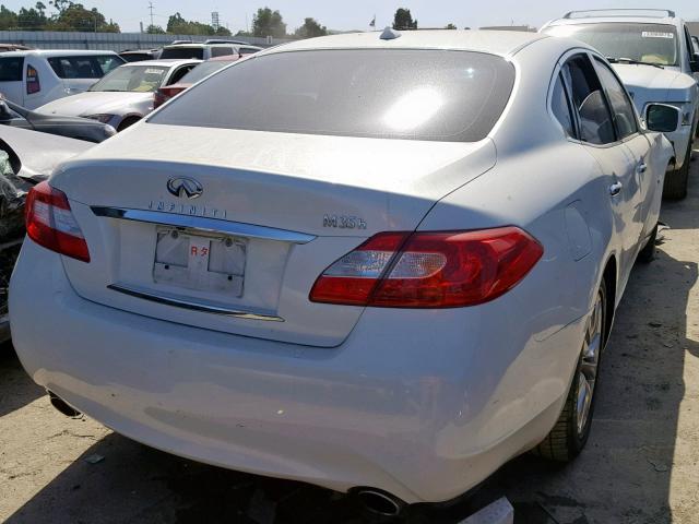 JN1EY1APXCM910710 - 2012 INFINITI M35H WHITE photo 4