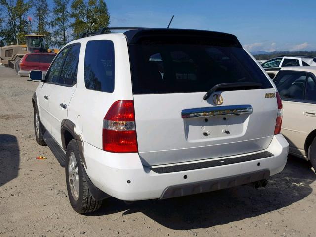 2HNYD18813H513758 - 2003 ACURA MDX TOURIN WHITE photo 3