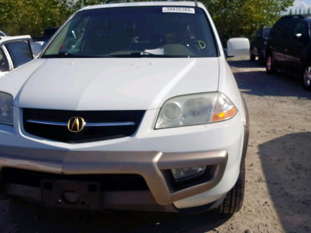 2HNYD18813H513758 - 2003 ACURA MDX TOURIN WHITE photo 9