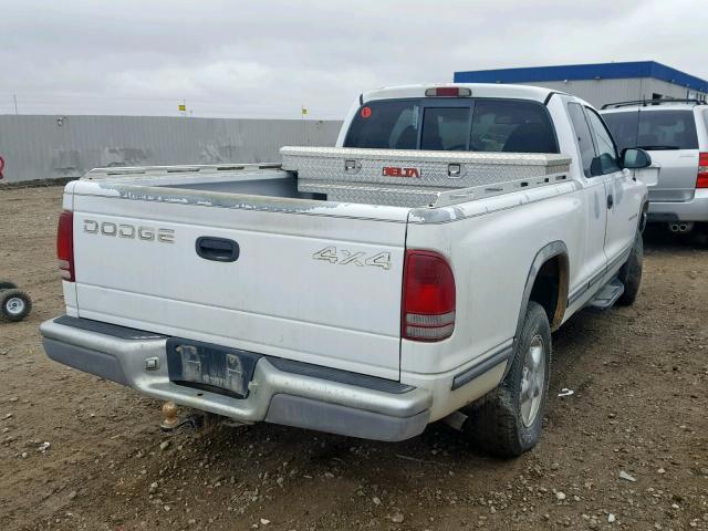 1B7GG23X3VS230237 - 1997 DODGE DAKOTA WHITE photo 4