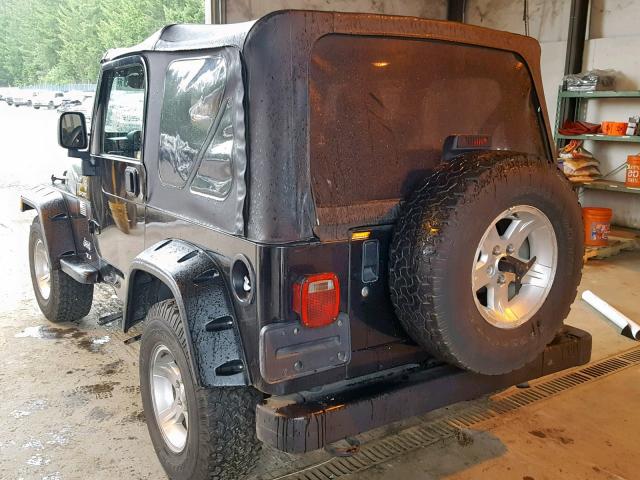 1J4FA49S56P718303 - 2006 JEEP WRANGLER / BLACK photo 3