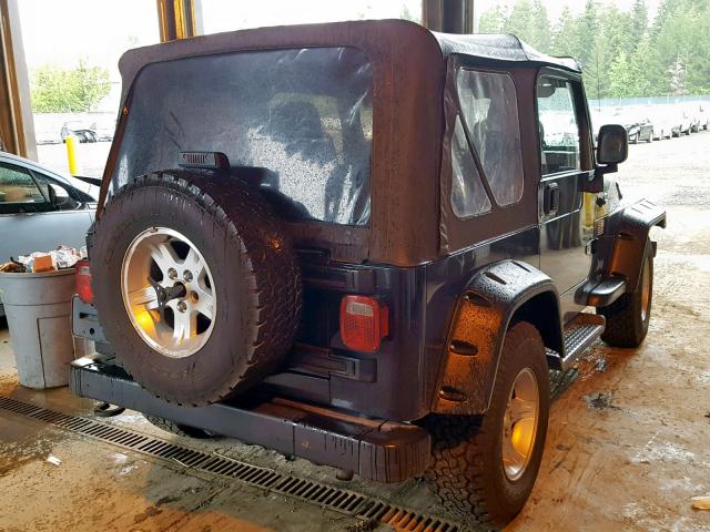 1J4FA49S56P718303 - 2006 JEEP WRANGLER / BLACK photo 4