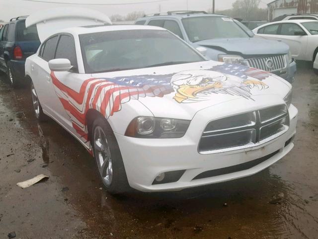 2C3CDXHG6EH330826 - 2014 DODGE CHARGER SX WHITE photo 1