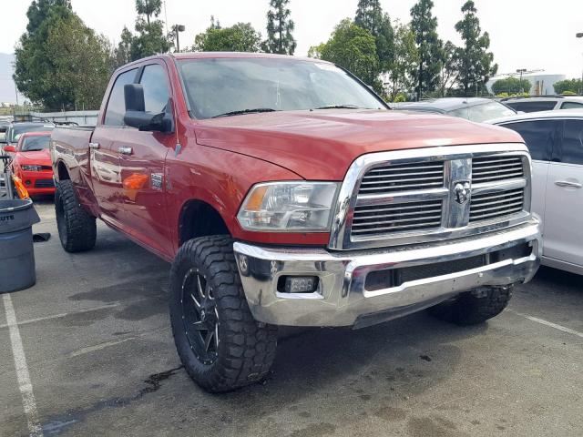 3D7UT2CLXAG145608 - 2010 DODGE RAM 2500 RED photo 1