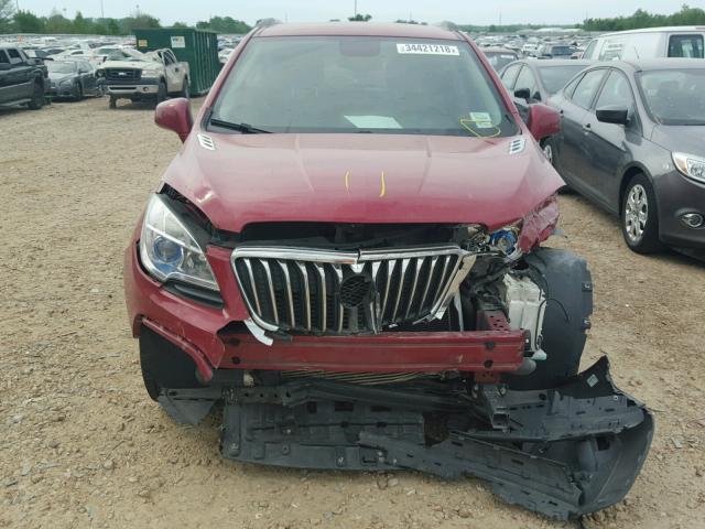 KL4CJASB7DB196196 - 2013 BUICK ENCORE RED photo 7