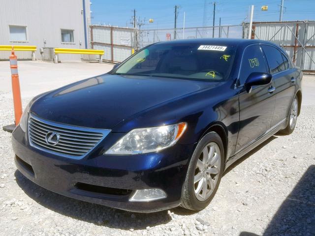 JTHGL46F285025021 - 2008 LEXUS LS 460L BLACK photo 2