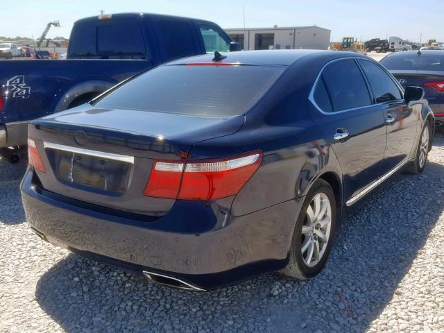 JTHGL46F285025021 - 2008 LEXUS LS 460L BLACK photo 4