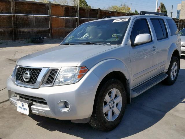 5N1AR18B59C612403 - 2009 NISSAN PATHFINDER SILVER photo 2