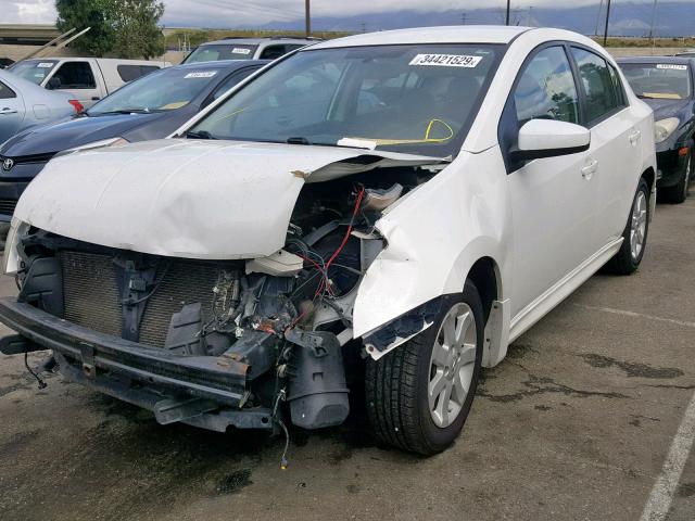 3N1AB6AP0CL739456 - 2012 NISSAN SENTRA 2.0 WHITE photo 2