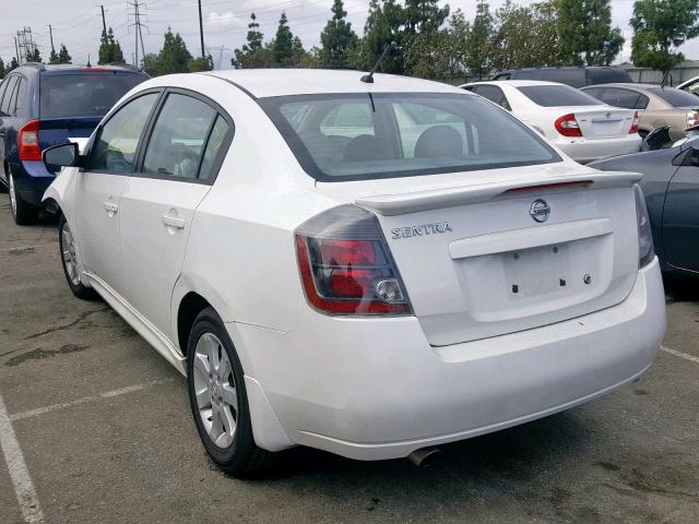 3N1AB6AP0CL739456 - 2012 NISSAN SENTRA 2.0 WHITE photo 3