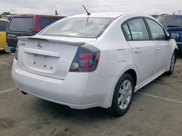 3N1AB6AP0CL739456 - 2012 NISSAN SENTRA 2.0 WHITE photo 4