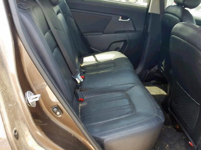 KNDPC3A27C7186381 - 2012 KIA SPORTAGE E BROWN photo 6