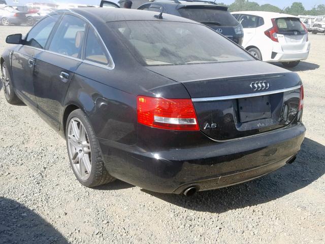 WAUDH74F28N143450 - 2008 AUDI A6 3.2 QUA BLACK photo 3