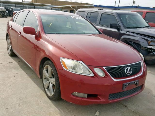 JTHBE96S470027637 - 2007 LEXUS GS 350 RED photo 1