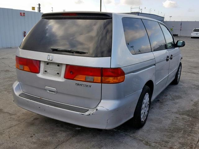 5FNRL18543B088190 - 2003 HONDA ODYSSEY LX SILVER photo 4